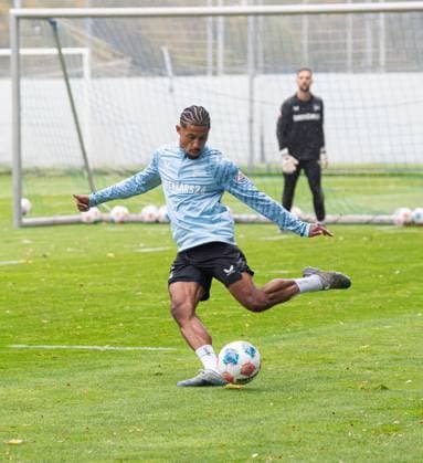 Soccer, Men, Season 2025 26, 2 Bundesliga, Hertha BSC, Training, Jeremy Dudziak Hertha BSC , 07 10 2025, Copyright: xSebastianxRäppold MatthiasxKochx