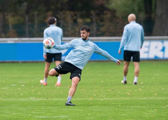 Soccer, Men, Season 2025 26, 2 Bundesliga, Hertha BSC, Training, Diego Demme Hertha BSC , 07 10 2025, Copyright: xSebastianxRäppold MatthiasxKochx