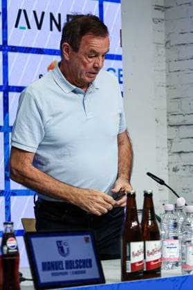 Managing Director Sport Otmar Schork 1 FC Magdeburg 2 Soccer Bundesliga Season 2025 2026 Press conference with the Managing Director Sport Otmar Schork 1 FC Magdeburg from 1 FC Magdeburg in the Avnet Arena in Magdeburg Soccer,Man,Men,Germany,07 10 2025