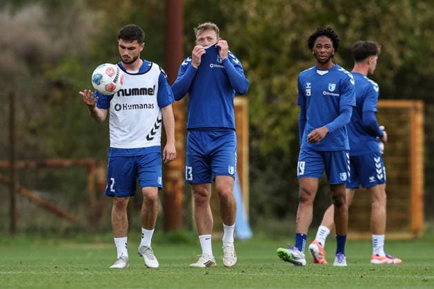 v l Samuel Loric 1 FC Magdeburg,2 , Connor Krempicki 1 FC Magdeburg,13 , Kandet Diawara 1 FC Magdeburg,39 2 Soccer Bundesliga Season 2025 2026 Training 1 FC Magdeburg at the Avnet Arena in Magdeburg Soccer,Man,Men,Germany,07 10 2025