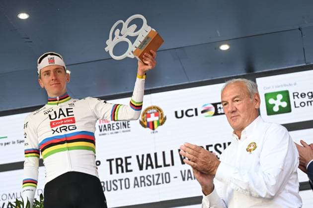 07-10-2025 Tre Valli Varesine; 2025, Uae Team Emirates - Xrg; Pogacar, Tadej; Oldani, Renzo; Varese; 
