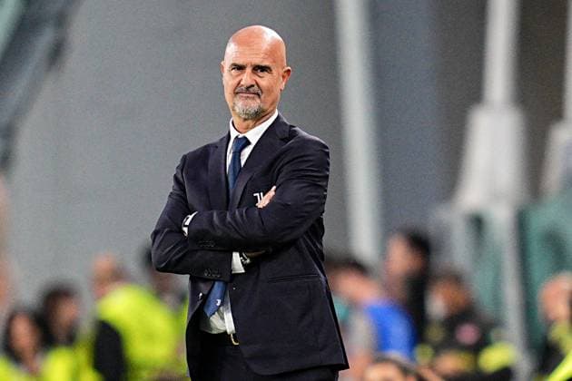 Juventus head coach Massimiliano Canzi during the UEFA Women s Champions League soccer match between Juventus FC W and S.L. Benfica at the Allianz Stadium in Turin, north west Italy - Tuesday, October 07, 2025. - Soccer .  Copyright: xMarcoxAlpozzi LaPressex