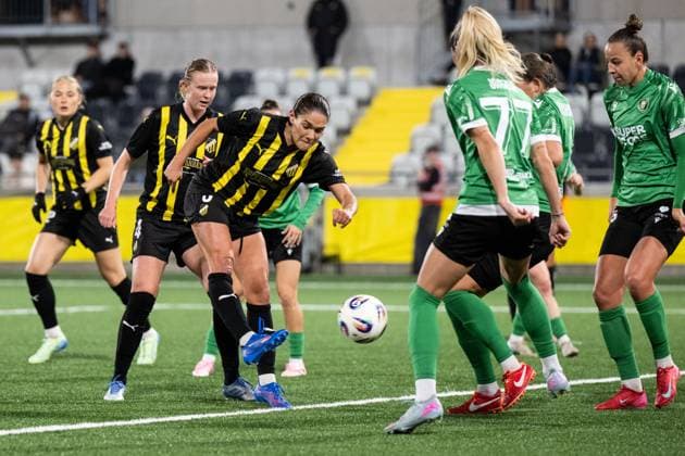 251007 Carly Wickenheiser of Häcken during the Uefa Women s Europa Cup football match between Häcken and Katowice on October 7, 2025 in Gothenburg Photo Daniel Stiller BILDBYRAN kod DS DS0515 fotboll football soccer fotball europa cup häcken katowice uefa womenÂs europa cup dam bbeng  Copyright: DANIELxSTILLER BB251007DS038