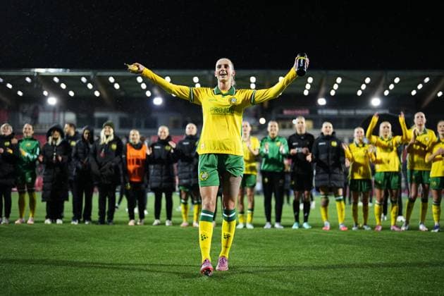 STOCKHOLM, SWEDEN 20251007 Hammarby s Ellen Wangerheim and Brann s Signe Gaupset during Tuesday s second qualifying round for the European Cup, match 1 in the best of 2, between Hammarby IF and SK Brann at Grimsta IP STOCKHOLM SWEDEN x11288x  Copyright: xPontusxOrre TTx EUROPEAN CUP QUALIFICATIONS HAMMARBY-BRANN
