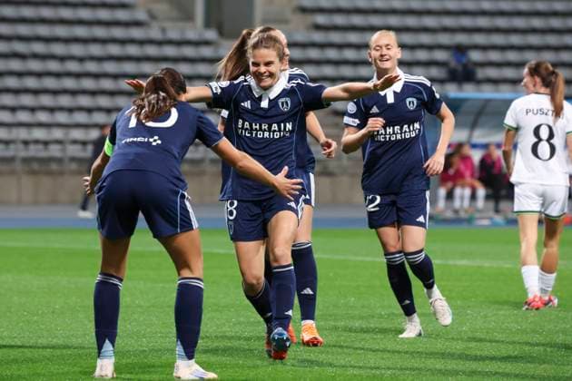 FOOTBALL FEMININ : Paris FC Vs Leuven - Ligue des Champions - 07 10 2025 Joie - But de Daphne Corboz (Paris FC) ParisFrance  Copyright: xMichtofx
