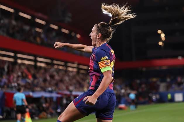 October 7, 2025, Sant Joan Despi, Barcelona, Spain: Alexia Putellas Segura of FC Barcelona, Barca celebrates a goal during the UEFA WomenÃ¢â‚¬â ¢s Champions League 2025 26 League Phase MD1, football match played between FC Barcelona and FC Bayern Munchen at Johan Cruyff Stadium on October 07, 2025 in Sant Joan Despi, Spain. Sant Joan Despi Spain - ZUMAa181 20251007_zaa_a181_058 Copyright: xJavierxBorregox