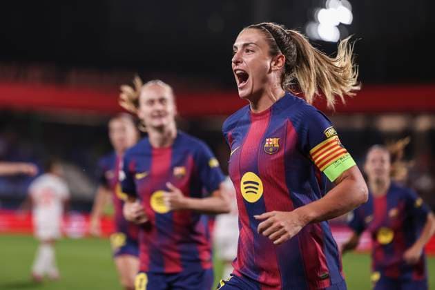 October 7, 2025, Sant Joan Despi, Barcelona, Spain: Alexia Putellas Segura of FC Barcelona, Barca celebrates a goal during the UEFA WomenÃ¢â‚¬â ¢s Champions League 2025 26 League Phase MD1, football match played between FC Barcelona and FC Bayern Munchen at Johan Cruyff Stadium on October 07, 2025 in Sant Joan Despi, Spain. Sant Joan Despi Spain - ZUMAa181 20251007_zaa_a181_059 Copyright: xJavierxBorregox