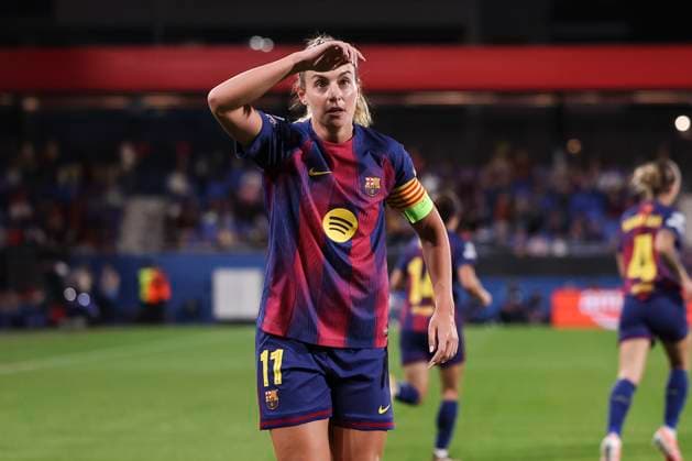October 7, 2025, Sant Joan Despi, Barcelona, Spain: Alexia Putellas Segura of FC Barcelona, Barca celebrates a goal during the UEFA WomenÃ¢â‚¬â ¢s Champions League 2025 26 League Phase MD1, football match played between FC Barcelona and FC Bayern Munchen at Johan Cruyff Stadium on October 07, 2025 in Sant Joan Despi, Spain. Sant Joan Despi Spain - ZUMAa181 20251007_zaa_a181_060 Copyright: xJavierxBorregox