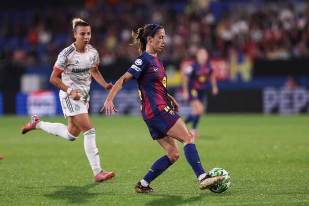 October 7, 2025, Sant Joan Despi, Barcelona, Spain: Aitana Bonmati Conca of FC Barcelona, Barca in action during the UEFA WomenÃ¢â‚¬â ¢s Champions League 2025 26 League Phase MD1, football match played between FC Barcelona and FC Bayern Munchen at Johan Cruyff Stadium on October 07, 2025 in Sant Joan Despi, Spain. Sant Joan Despi Spain - ZUMAa181 20251007_zaa_a181_088 Copyright: xJavierxBorregox