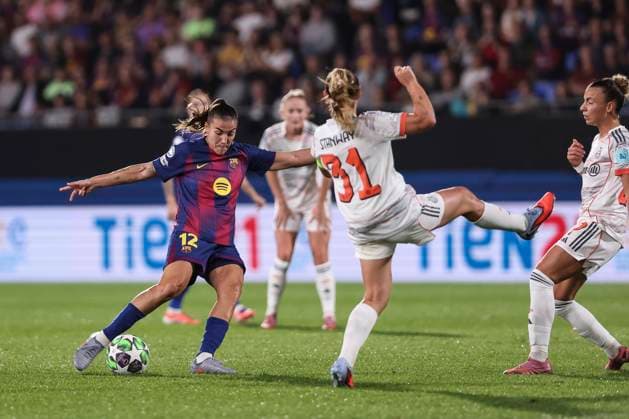 October 7, 2025, Sant Joan Despi, Barcelona, Spain: Patricia Guijarro Gutierrez of FC Barcelona, Barca in action during the UEFA WomenÃ¢â‚¬â ¢s Champions League 2025 26 League Phase MD1, football match played between FC Barcelona and FC Bayern Munchen at Johan Cruyff Stadium on October 07, 2025 in Sant Joan Despi, Spain. Sant Joan Despi Spain - ZUMAa181 20251007_zaa_a181_092 Copyright: xJavierxBorregox