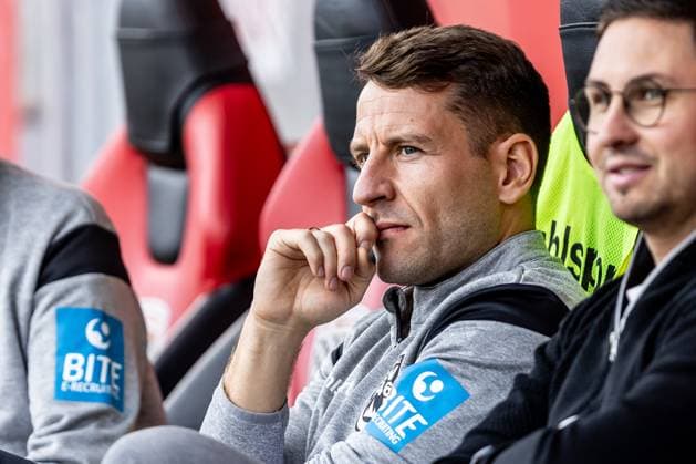 Football, Season 2025 2026, 3 League, Audi Sportpark Ingolstadt, Matchday 10, FC Ingolstadt SSV Ulm 1846 Football, 04 10 2025 04 10 2025, Football, Season 2025 2026, 3 League, Audi Sportpark Ingolstadt, Matchday 10, FC Ingolstadt SSV Ulm 1846 Football, Portrait Portrait Interim Coach Moritz Glasbrenner SSV Ulm 1846 Football Photo Lucca Fundel Ingolstadt Audi Sportpark Bayern Germany