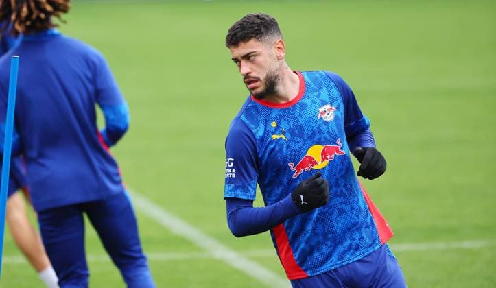 RB Leipzig Training Bundesliga Leipzig, 07 10 2025, RB Leipzig Training Center,Soccer Bundesliga , RB Leipzig Training , In the picture Romulo 40, RB Leipzig , Picture Point