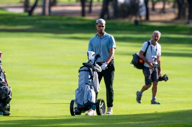 October 8, 2025, Madrid, Madrid, Spain: CARLOS ALCARAZ during the exhibition matchday of the Acciona Open de EspaoÂ±a presented by Madrid, held at the Club de Campo Villa de Madrid on October 8, 2025, in Madrid, Spain. Madrid Spain - ZUMAc312 20251008_zsp_c312_022 Copyright: xOscarxManuelxSanchezx