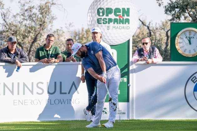 October 8, 2025, Madrid, Madrid, Spain: JON RAHM during the exhibition matchday of the Acciona Open de EspaoÂ±a presented by Madrid, held at the Club de Campo Villa de Madrid on October 8, 2025, in Madrid, Spain. Madrid Spain - ZUMAc312 20251008_zsp_c312_066 Copyright: xOscarxManuelxSanchezx