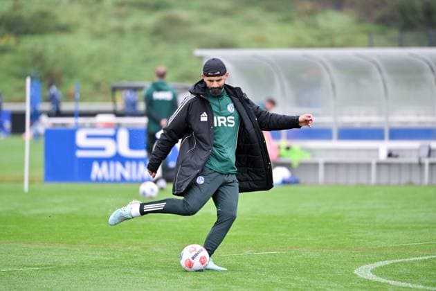 Coach Miron Muslic FC Schalke 04 08 10 2025, Football 2 Bundesliga, Season 2025 2026, Training FC Schalke 04 Gelsenkirchen North Rhine-Westphalia Germany Team2