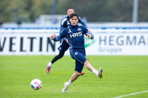 08 10 2025, Football, Season 2025 2026, Training FC Schalke 04, Soufiane El Faouzi FC Schalke 04 , Gelsenkirchen Training ground FC Schalke 04 NRW Germany xRHR PHOTO YYx Copyright: RHR-FOTOx RHR-FOTO YY