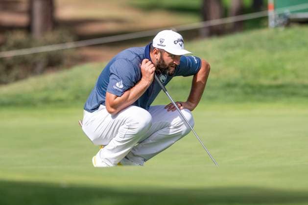 October 8, 2025, Madrid, Madrid, Spain: JON RAHM during the exhibition matchday of the Acciona Open de EspaoÂ±a presented by Madrid, held at the Club de Campo Villa de Madrid on October 8, 2025, in Madrid, Spain. Madrid Spain - ZUMAc312 20251008_zsp_c312_088 Copyright: xOscarxManuelxSanchezx