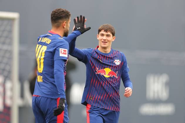 RB Leipzig Dukla Prague test match Leipzig, 08 10 2025, Training center at Cottweg, Football, Men, Season 2025 2026, Test match, RB Leipzig FK Dukla Prague , In the picture Andrija Maksimovic 33, RB Leipzig ,