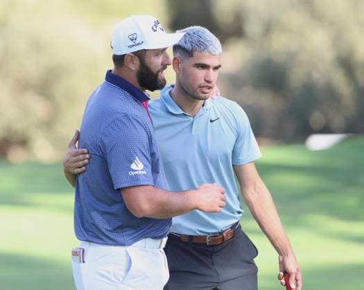 Rostros conocidos como Jon Rahm, Carlos Alcaraz, Feliciano Lopez, Sergio Garcia o Shane Lowry participan en el Proam del Open de Espana de golf Club de Campo Villa de Madrid. 08 de Octubre de 2025 celebrities such as Jon Rahm, Carlos Alcaraz, Feliciano Lopez, Sergio Garcia, and Shane Lowry are participating in the Pro-Am of the Spanish Open at the Club de Campo Villa de Madrid golf club. October 8, 2025 900 Cordon Press  ALBERTOxSIMON LOF - Golf Spain Open Proam