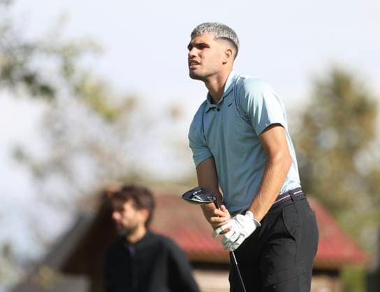Rostros conocidos como Jon Rahm, Carlos Alcaraz, Feliciano Lopez, Sergio Garcia o Shane Lowry participan en el Proam del Open de Espana de golf Club de Campo Villa de Madrid. 08 de Octubre de 2025 celebrities such as Jon Rahm, Carlos Alcaraz, Feliciano Lopez, Sergio Garcia, and Shane Lowry are participating in the Pro-Am of the Spanish Open at the Club de Campo Villa de Madrid golf club. October 8, 2025 900 Cordon Press  ALBERTOxSIMON LOF - Golf Spain Open Proam
