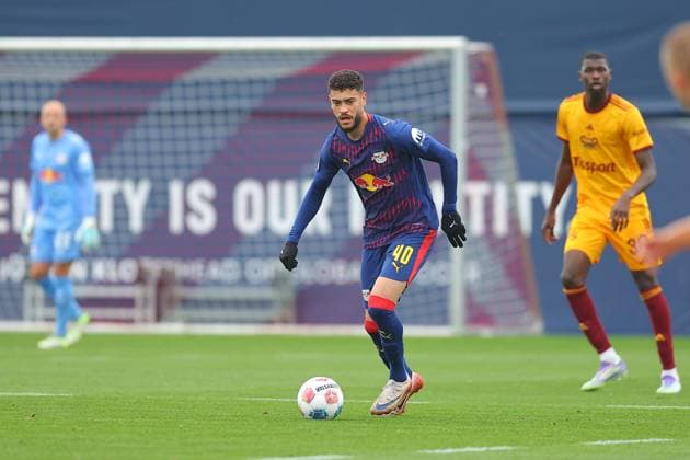 RB Leipzig Dukla Prague test match Leipzig, 08 10 2025, Training center at Cottweg, Football, Men, Season 2025 2026, Test match, RB Leipzig FK Dukla Prague , In the picture Romulo 40, RB Leipzig ,