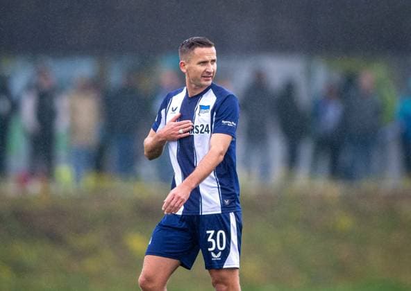 Soccer, Men, Season 2025 26, Test match, VfL Wolfsburg Hertha BSC, Paul Seguin Hertha BSC , 08 10 2025, Copyright: xSebastianxRäppold MatthiasxKochx