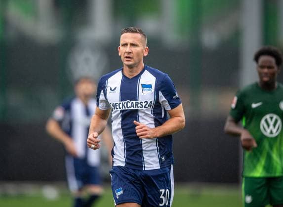 Soccer, Men, Season 2025 26, Test match, VfL Wolfsburg Hertha BSC, Paul Seguin Hertha BSC , 08 10 2025, Copyright: xSebastianxRäppold MatthiasxKochx