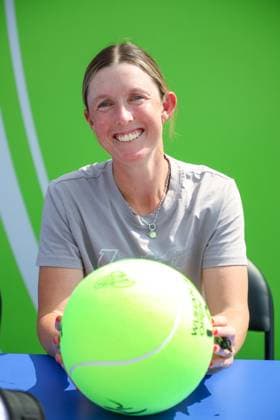 WUHAN, CHINA - OCTOBER 08: Storm Hunter of Australia attends a signing session on day 5 of 2025 Wuhan Open on October 8, 2025 in Wuhan, Hubei Province of China.  Copyright: xVCGx 111595891931