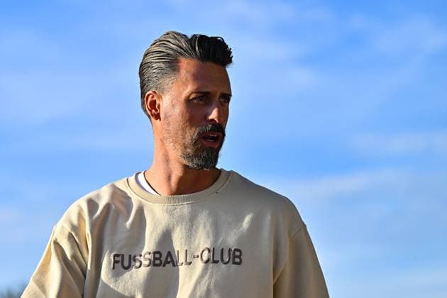 Test match FC Augsburg SSV Ulm 1846 Football 08 10 2025 In the picture Sandro WAGNER Coach FC Augsburg, single photo cropped Test match FC Augsburg SSV Ulm 1846 Football TSV Burgau Sports Center on 08 10 2025 Copyright: xBEAUTIFULxSPORTS Goldbergx