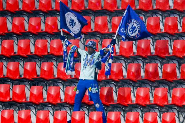 supporter of Chelsea FC FC Twente v Chelsea FC, UEFA Women s Champions League 2025 26 League Phase MD1, FC Twente v Chelsea FC Women, FC Twente Stadion, October 8, 2025, Enschede, Netherlands.