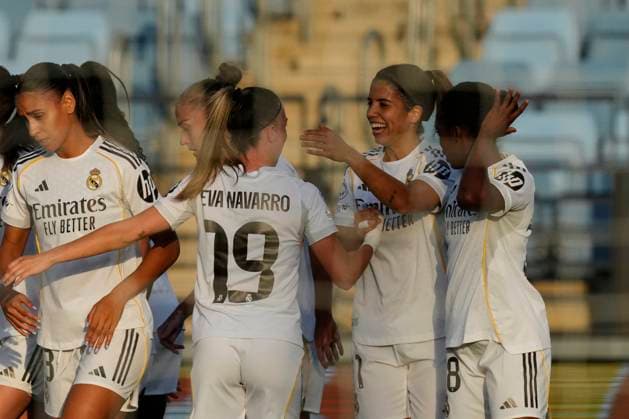 Real Madrid CF v AS Roma - UEFA Women s Champions League 2025 26 League Phase MD1 Alba Redondo forward of Real Madrid and Spain celebrates after scoring his sides first goal during the UEFA Women s Champions League 2025 26 league phase match between Real Madrid CF and AS Roma at Estadio Alfredo Diestefano on October 8, 2025 in Madrid, Spain. Madrid Spain  Copyright: xJosexBretonx originalFilename:bretonhernandez-realmadr251008_np54E.jpg