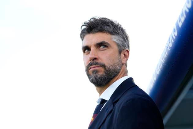 Real Madrid CF v AS Roma - UEFA Women s Champions League 2025 26 League Phase MD1 Luca Rossettini head coach of Roma during the UEFA Women s Champions League 2025 26 league phase match between Real Madrid CF and AS Roma at Estadio Alfredo Diestefano on October 8, 2025 in Madrid, Spain. Madrid Spain  Copyright: xJosexBretonx originalFilename:bretonhernandez-realmadr251008_npVfa.jpg