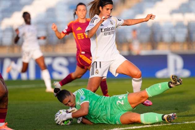 Football, Women, CL, Real Madrid - AS Roma