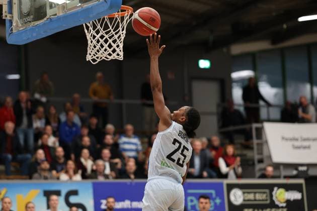 08 10 2025, Basketball, Women, Eurocup Women, Season 2025 2026, Saarlouis Royals EMLAK Konut SK Istanbul, Martha Burse Saarlouis Royals Saarlouis Stadtgartenhalle Saarland Germany DEU Copyright: xSebastianxBachx
