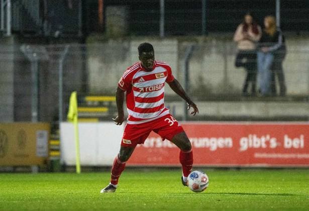 Soccer, Men, Season 2025 2026, Test match, FSV 63 Luckenwalde 1 FC Union Berlin, Stanley Nsoki 1 FC Union Berlin , 08 10 2025, Copyright: xMatthiasxKochx