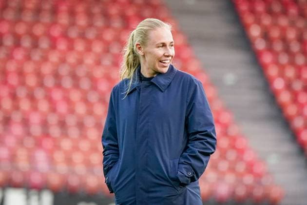 Football UEFA Womens Europa Cup Qualification 2025 26, 2 Round Grasshopper Club Zurich GC Womens Football SUI vs AFC Ajax Amsterdam NED Letzigrund Zurich, Switzerland Anouk Bruil Coach, Ajax Amsterdam Zurich Canton Zurich Switzerland Copyright: xJOERANxSTEINSIEKx