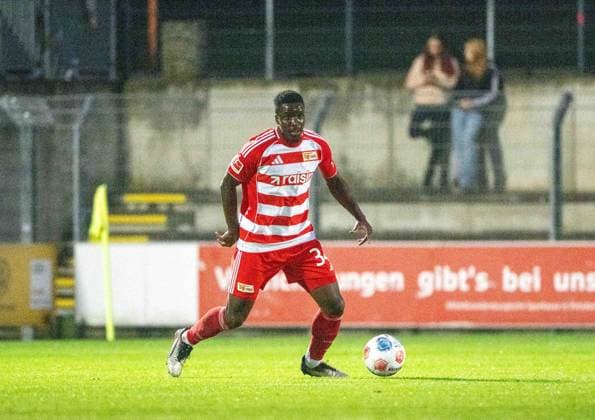 Soccer, Men, Season 2025 2026, Test match, FSV 63 Luckenwalde 1 FC Union Berlin, Stanley Nsoki 1 FC Union Berlin , 08 10 2025, Copyright: xMatthiasxKochx