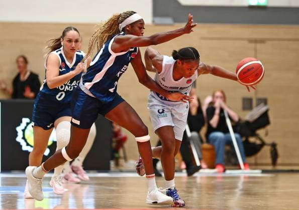 08 10 2025, xmohx, Basketball EuroCup Women, Saarlouis Royals Emlak Konut SK Istanbul v l Victoria Macaulay Emlak Konut , Martha Burse Saarlouis DFL DFB REGULATIONS PROHIBIT ANY USE OF PHOTOGRAPHS as IMAGE SEQUENCES and or QUASI VIDEO Saarlouis