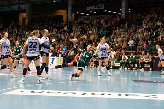 Luisa Schulze Frisch Auf Goeppingen, 33 , Frisch Auf Goeppingen Women vs VfL Oldenburg, Handball, Bundesliga, 08 Matchday, Season 2025 2026, 08 10 2025, Frisch Auf Goeppingen Women vs VfL Oldenburg, Handball, Bundesliga, 08 Matchday, Season 2025 2026, 08 10 2025 Goeppingen Copyright: xEibner-Pressefoto MaxxVogelx EP_MVL