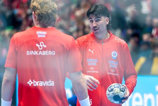 Handball, Champions League Kolstad Aalborg Trondheim 20251008 Kolstads Simen Lyse for the Champions League handball match between Kolstad and Aalborg in Trondheim Spektrum Photo Ole Martin Wold NTB Trondheim Norway EDITORIAL USE ONLY RESTRICTED USE FOR BETTING COMPANIES Copyright: xOlexMartinxWoldx xNTBx