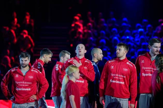 Handball, Champions League Kolstad Aalborg Trondheim 20251008 Aalborg players for the Champions League handball match between Kolstad and Aalborg Handboll in Trondheim Spektrum Photo Ole Martin Wold NTB Trondheim Norway EDITORIAL USE ONLY RESTRICTED USE FOR BETTING COMPANIES Copyright: xOlexMartinxWoldx xNTBx