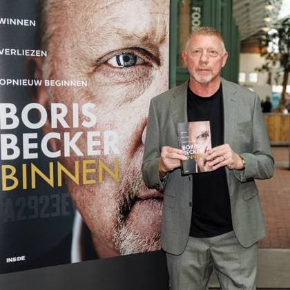 The Netherlands, 2025-10-08 17:39:28 NLD Amsterdam 20251008 - Boris Becker with his book BinnenThis is the story of a legend who lost everything how he survived, started over and found light in the darkest moments of his life.Photographer: NL Beeld ArjoFrank FotografieIn the photo: Boris Becker Credit: NL Beeld Arjo Frank  Copyright: xx x