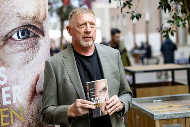 Amsterdam, The Netherlands, 2025-10-08 17:39:14 AMSTERDAM, 08-10-2025, De Hallen Boris Becker before the program Eva in connection with his book Binnen. PHOTO: NLBeeld Patrick van Emst Credit: NL Beeld Patrick van Emst  Copyright: xx x