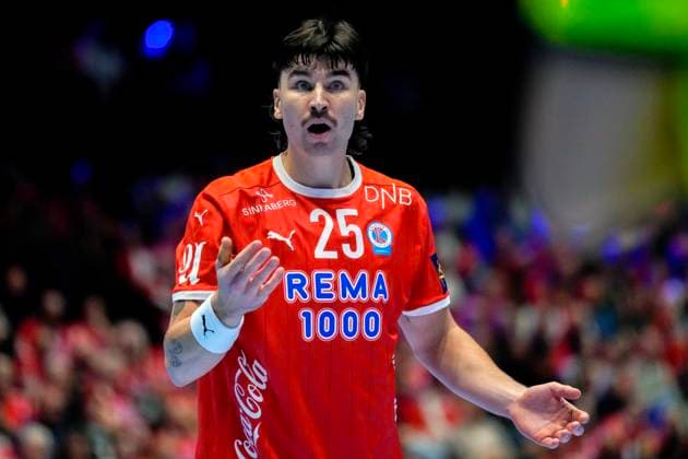 Handball, Champions League Kolstad Aalborg Trondheim 20251008 Kolstads Simen Lyse during the Champions League handball match between Kolstad and Aalborg in Trondheim Spektrum Photo Ole Martin Wold NTB Trondheim Norway EDITORIAL USE ONLY RESTRICTED USE FOR BETTING COMPANIES  Copyright: xOlexMartinxWoldx xNTBx
