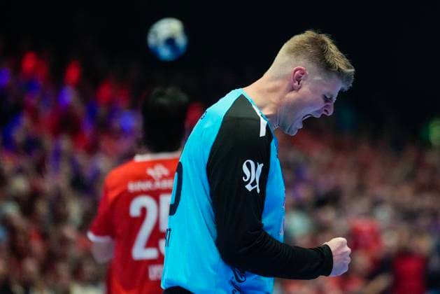 Handball, Champions League Kolstad Aalborg Trondheim 20251008 Kolstads goalkeeper Sigurjon Gudmundsson during the Champions League handball match between Kolstad and Aalborg in Trondheim Spektrum Photo Ole Martin Wold NTB Trondheim Norway EDITORIAL USE ONLY RESTRICTED USE FOR BETTING COMPANIES Copyright: xOlexMartinxWoldx xNTBx