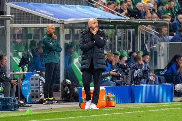 Germany, Football, UEFA, Women™s Champions League, Matchday 1 2025 2026, VfL Wolfsburg Paris St Germain on 08 10 in Wolfsburg AOK Stadion Stephan Lerch Coach VfL Wolfsburg Copyright: xSvenxHeidmannx