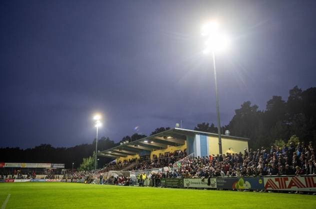 Soccer, Men, Season 2025 2026, Test match, FSV 63 Luckenwalde 1 FC Union Berlin 0 3 , Floodlights and main stand, 08 10 2025, Copyright: xMatthiasxKochx