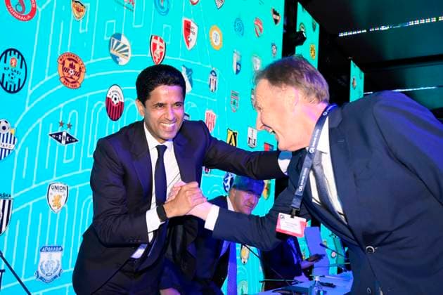 Nasser Al-Khelaifi EFC President during the 32nd European Football Clubs General Assembly in Rome at the Rome Cavalieri Waldorf Hotel. Italy - Thursday 09 October 2025. Sports.  Copyright: xFabrizioxCorradetti LaPressex