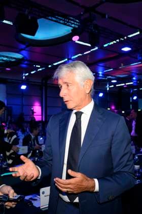 Andrea Abodi Minister of during the 32nd European Football Clubs General Assembly in Rome at the Rome Cavalieri Waldorf Hotel. Italy - Thursday 09 October 2025. Sports.  Copyright: xFabrizioxCorradetti LaPressex