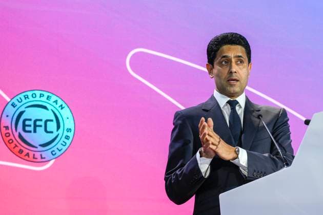 Nasser Al-Khelaifi EFC President during the 32nd European Football Clubs General Assembly in Rome at the Rome Cavalieri Waldorf Hotel. Italy - Thursday 09 October 2025. Sports.  Copyright: xFabrizioxCorradetti LaPressex